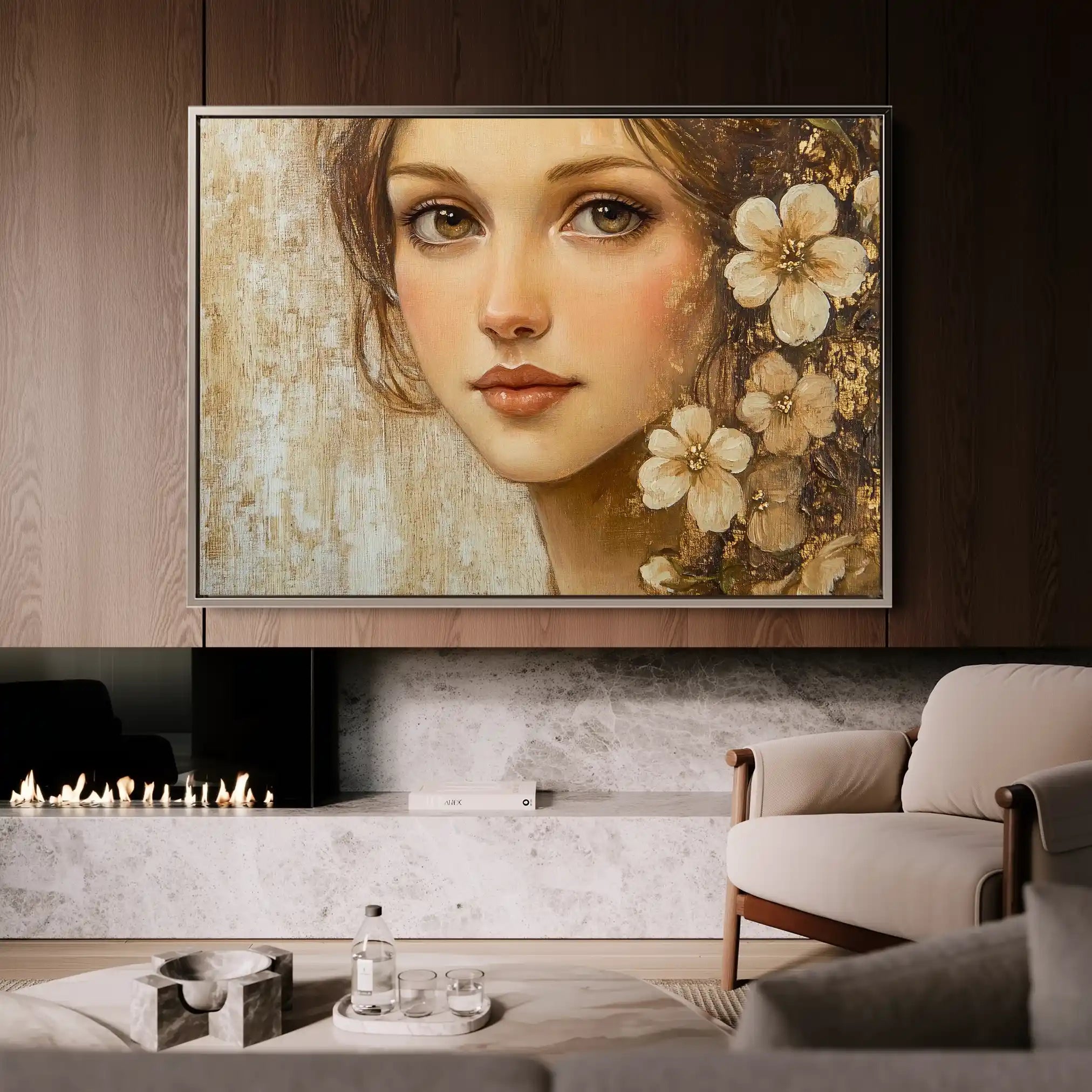 Portrait 151 Canvas Art 90 x 60 cm / Stretched on hidden frame