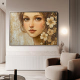 Portrait 151 Canvas Art 90 x 60 cm / Stretched on hidden frame