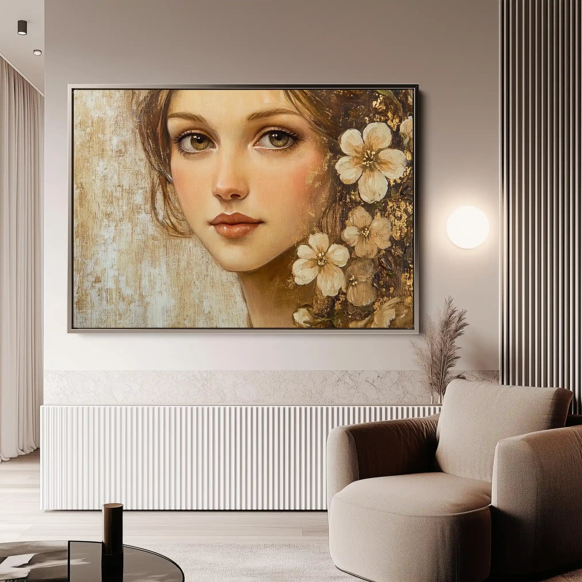 Portrait 151 Canvas Art 90 x 60 cm / Stretched on hidden frame