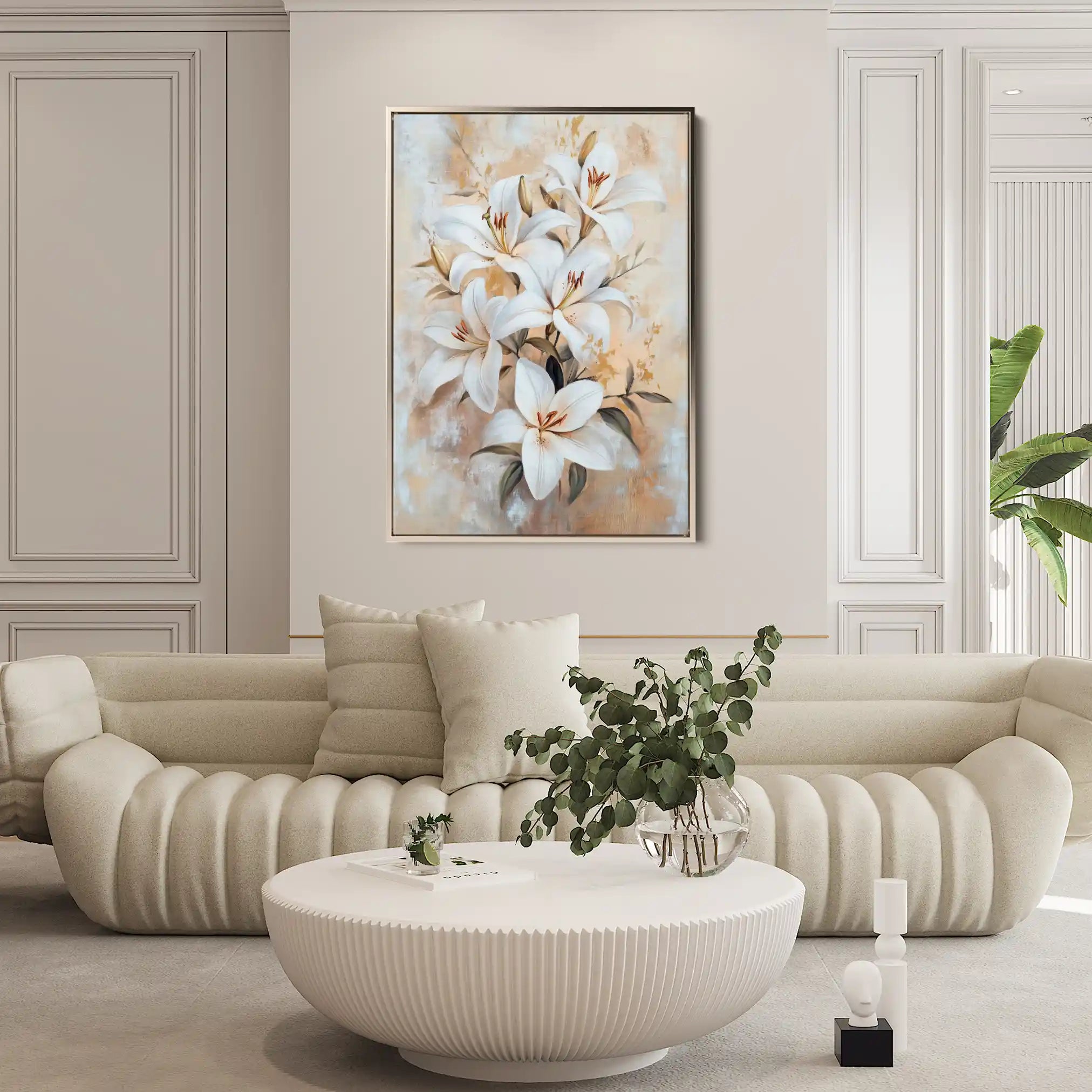 Floral Canvas Wall Art WAD1510-F 90 x 60 cm / Stretched on hidden frame