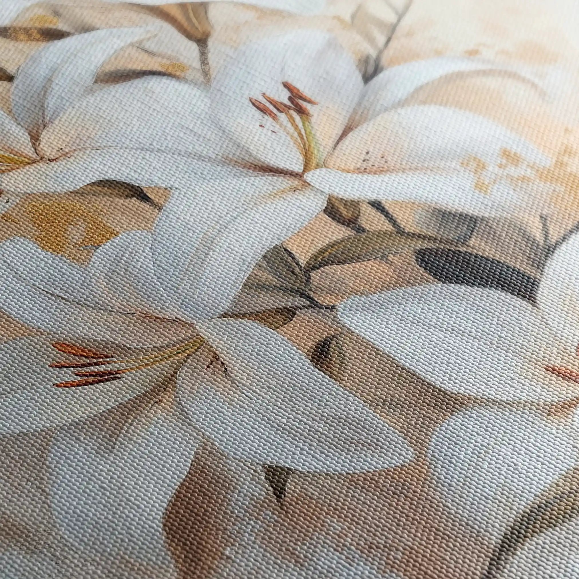 Floral Canvas Wall Art WAD1510-F 90 x 60 cm / Stretched on hidden frame