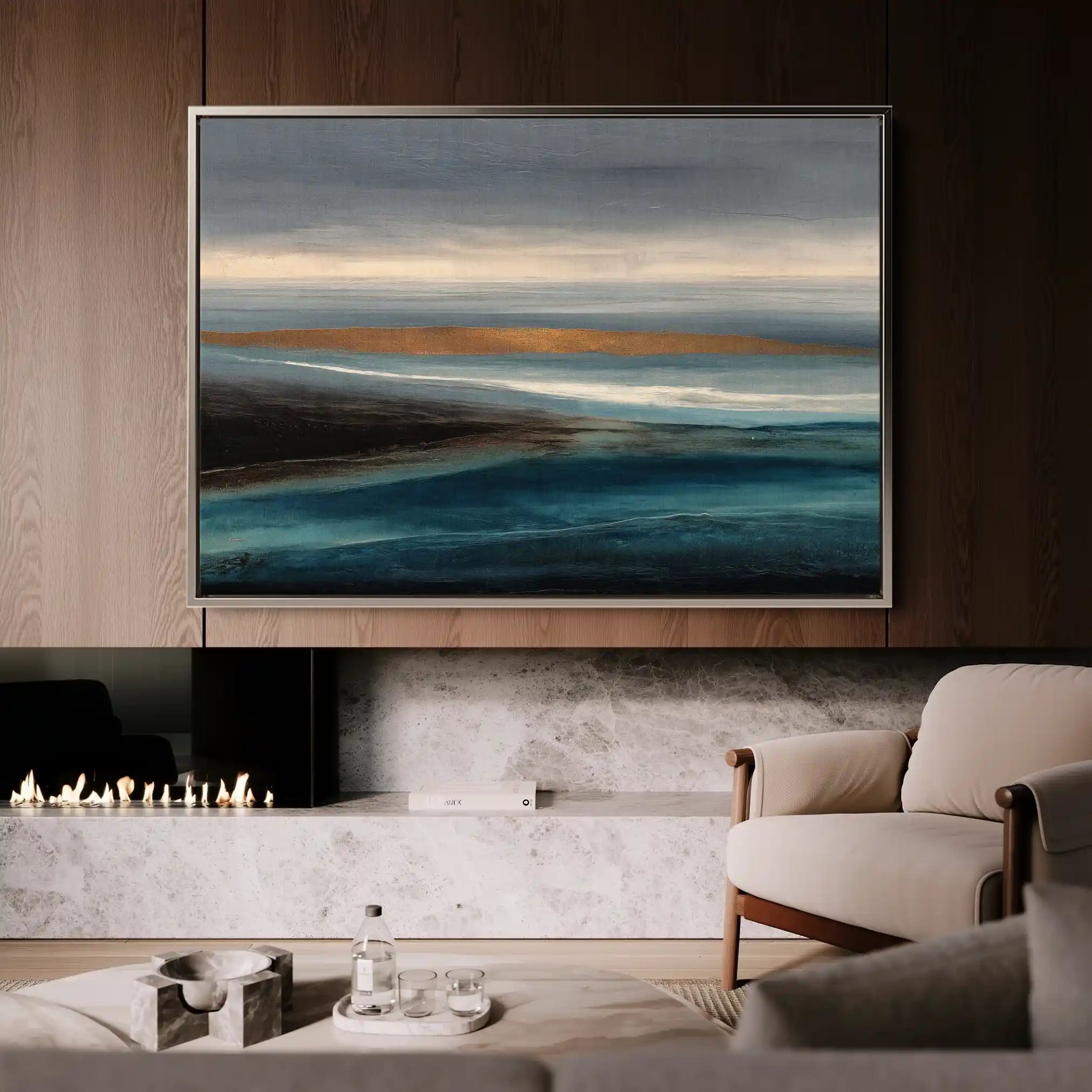 Abstract 1516 Canvas Art 60 x 40 cm / Stretched on hidden frame