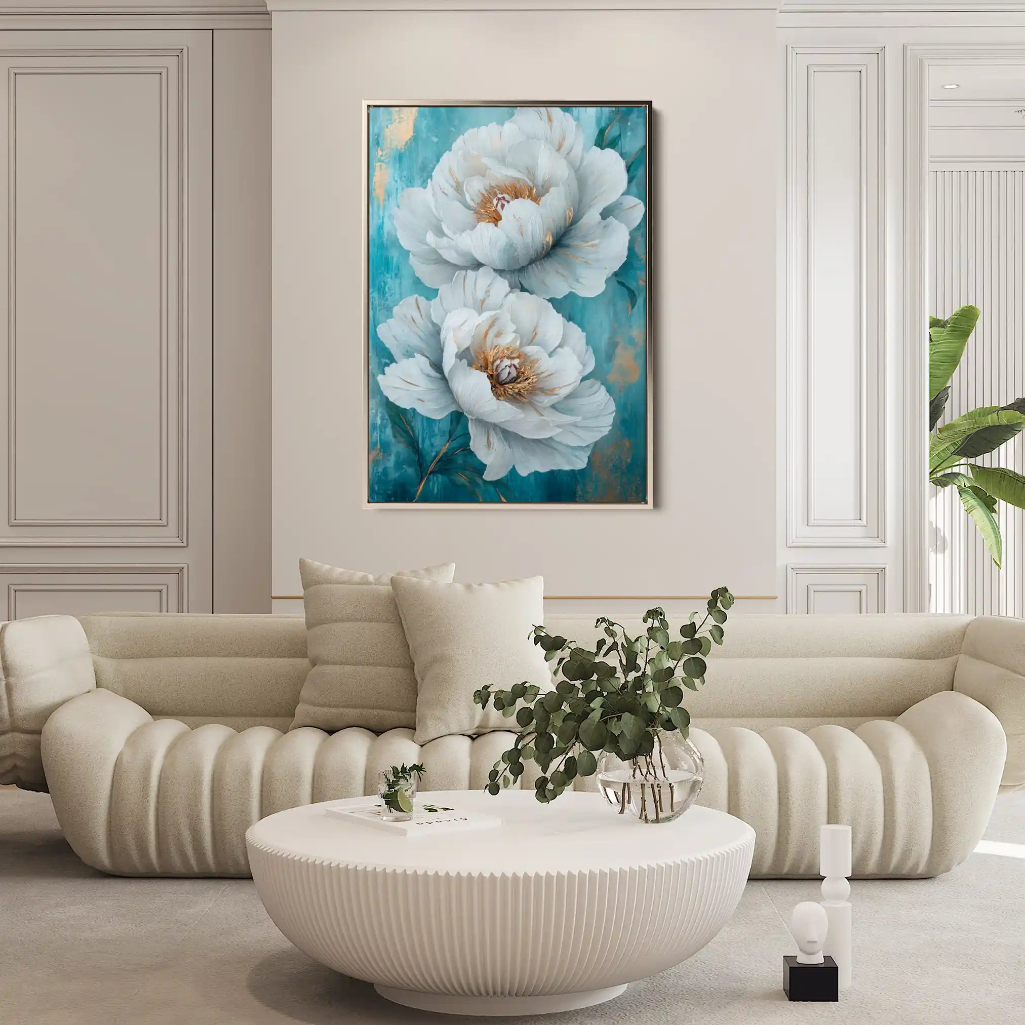 Floral Canvas Wall Art WAD1519-F 90 x 60 cm / Stretched on hidden frame