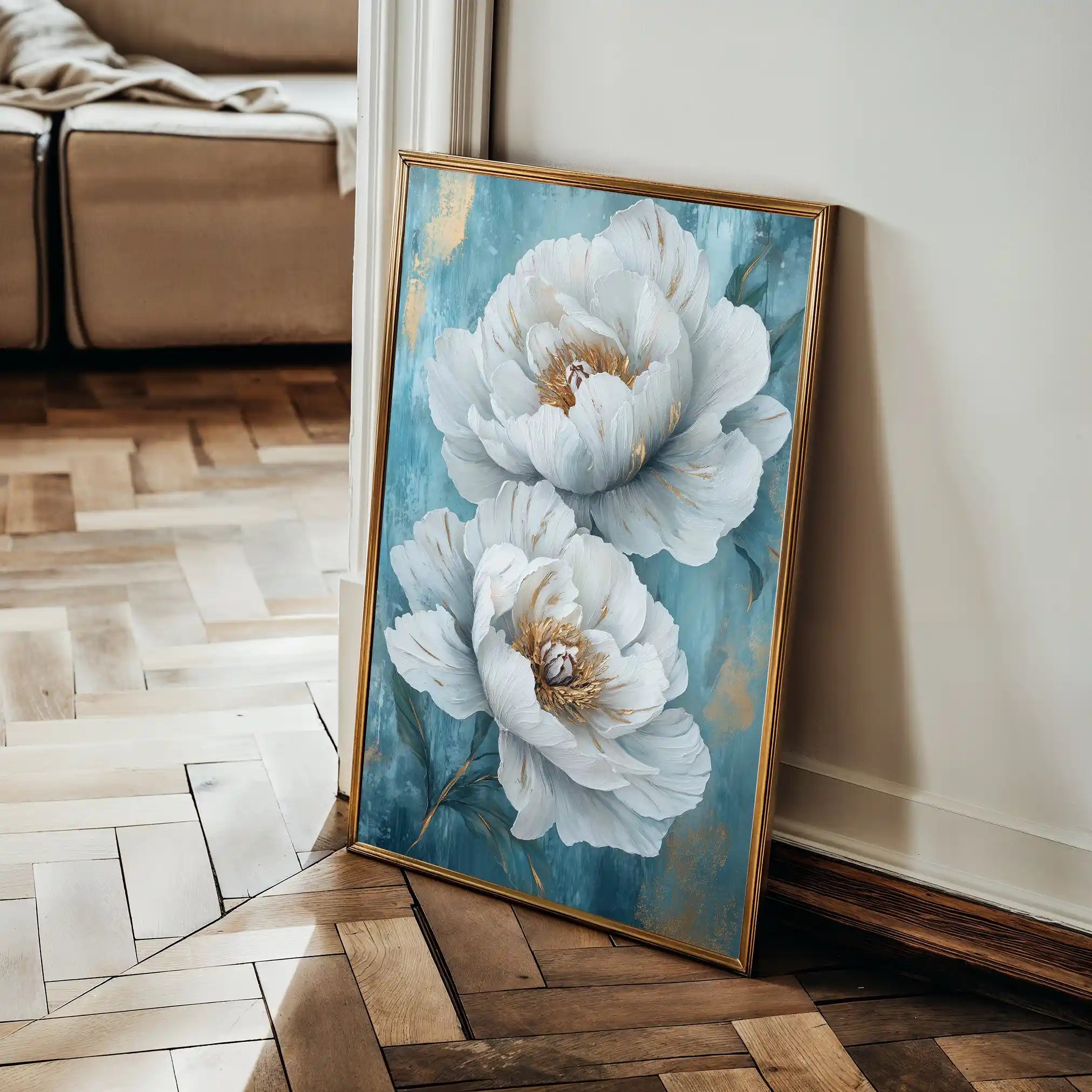 Floral Canvas Wall Art WAD1519-F 90 x 60 cm / Stretched on hidden frame