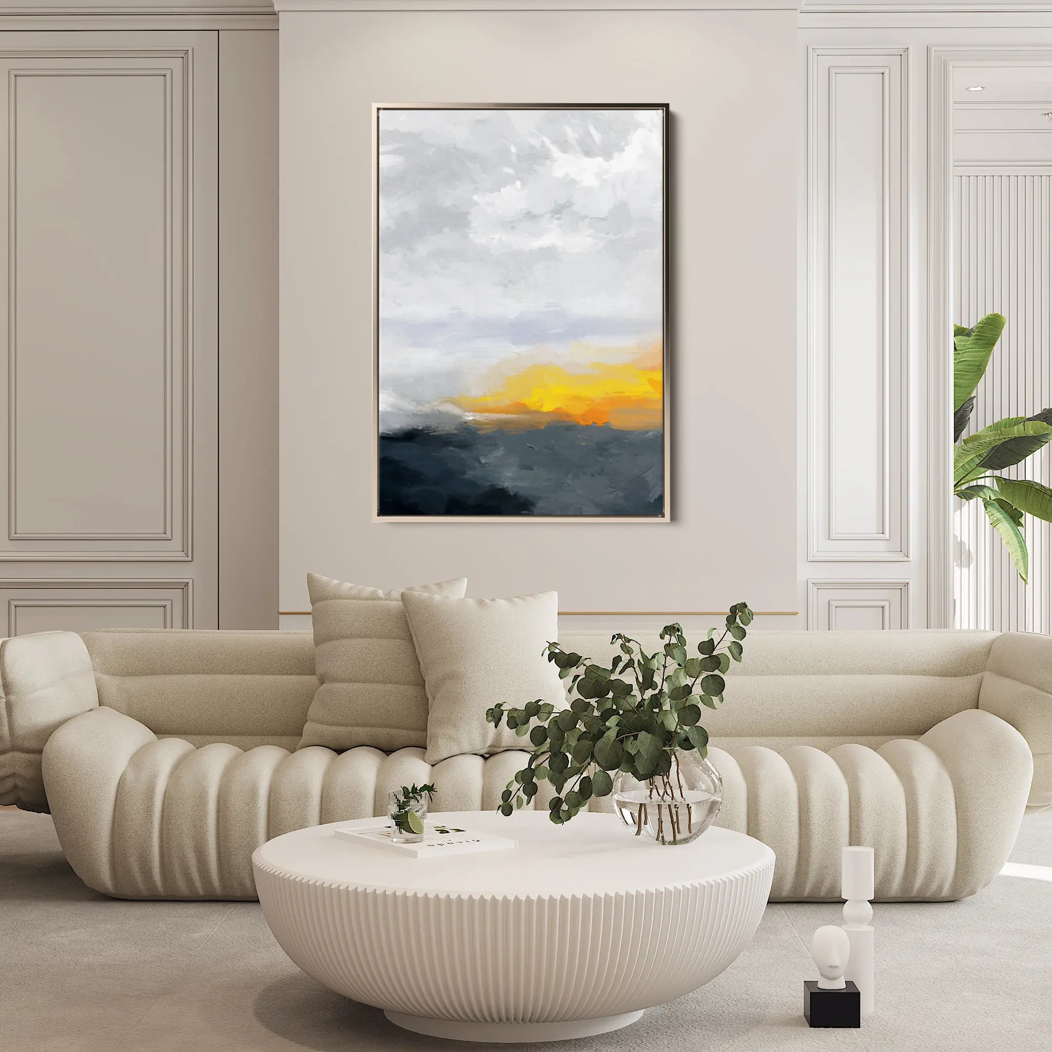 Abstract Canvas Wall Art WAD152-A 90 x 60 cm / Stretched on hidden frame