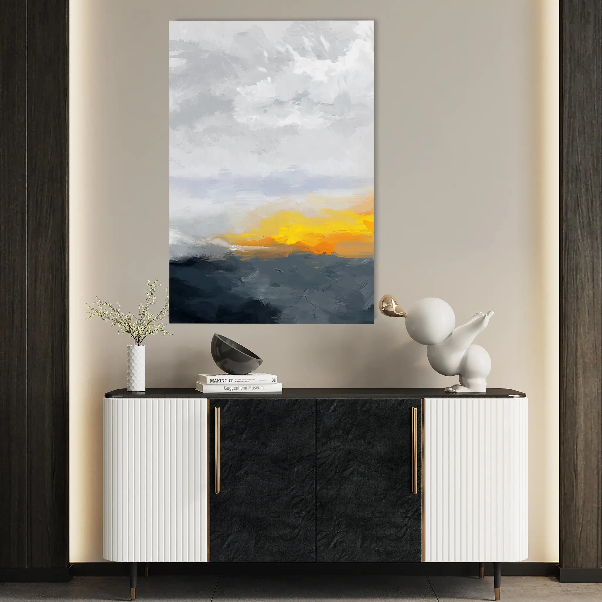 Abstract Canvas Wall Art WAD152-A 90 x 60 cm / Stretched on hidden frame