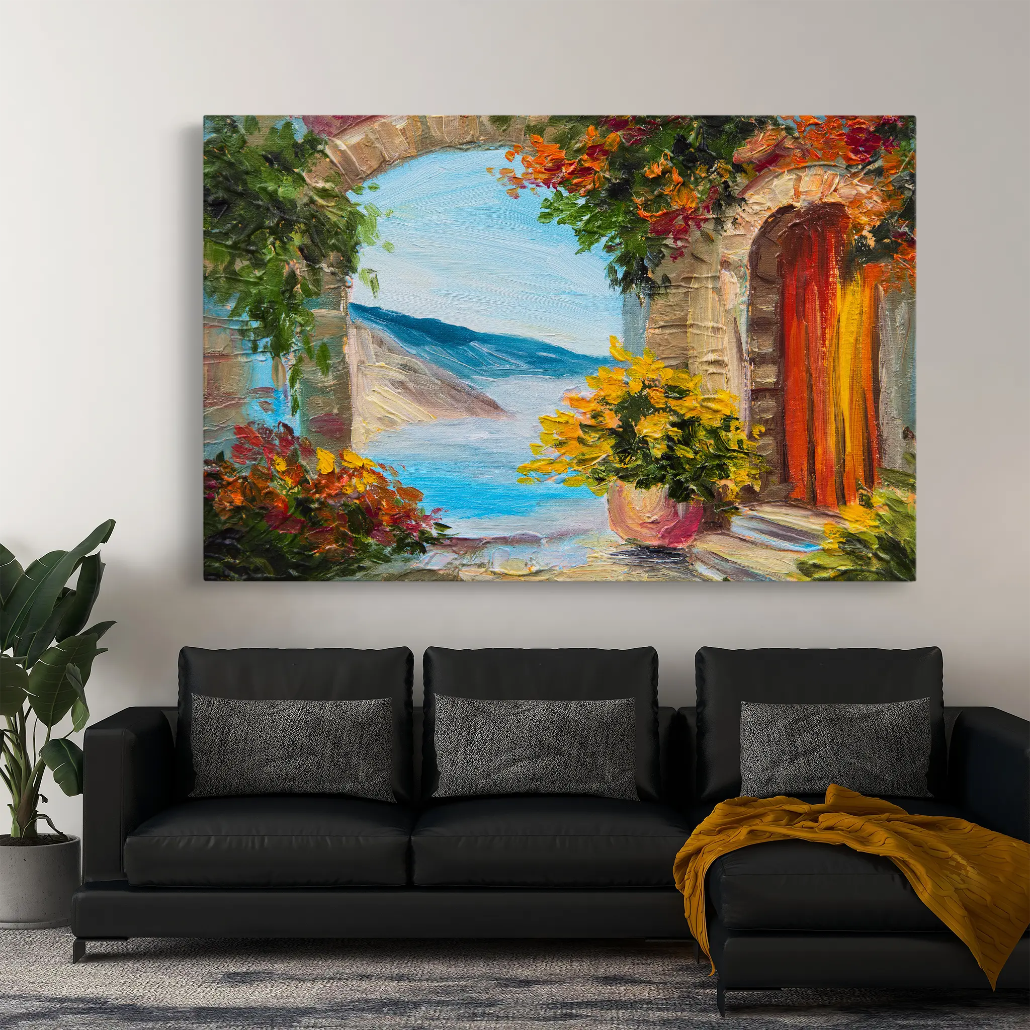 Landscape Canvas Wall Art WAD152-L 90 x 60 cm / Stretched on hidden frame