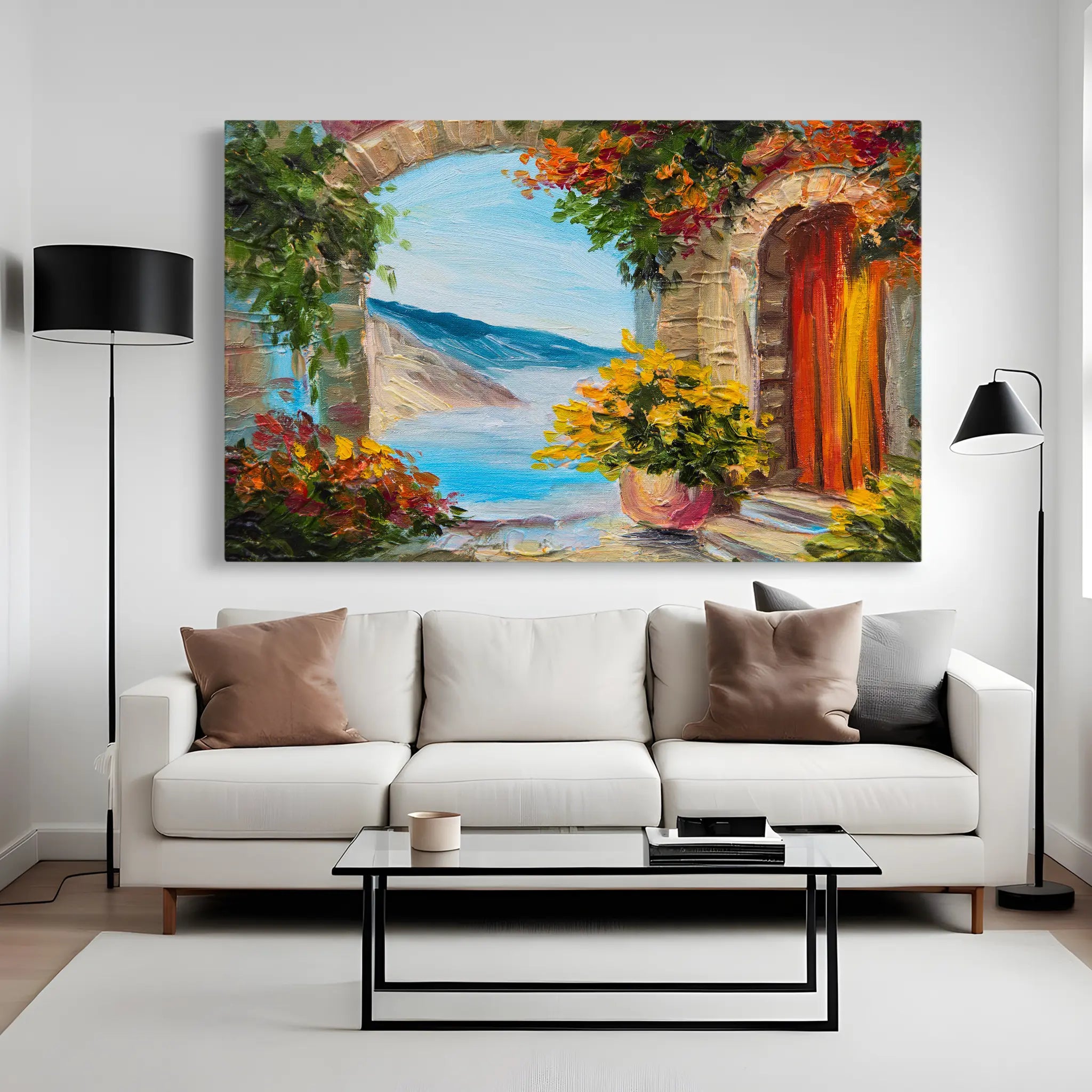 Landscape Canvas Wall Art WAD152-L 90 x 60 cm / Stretched on hidden frame