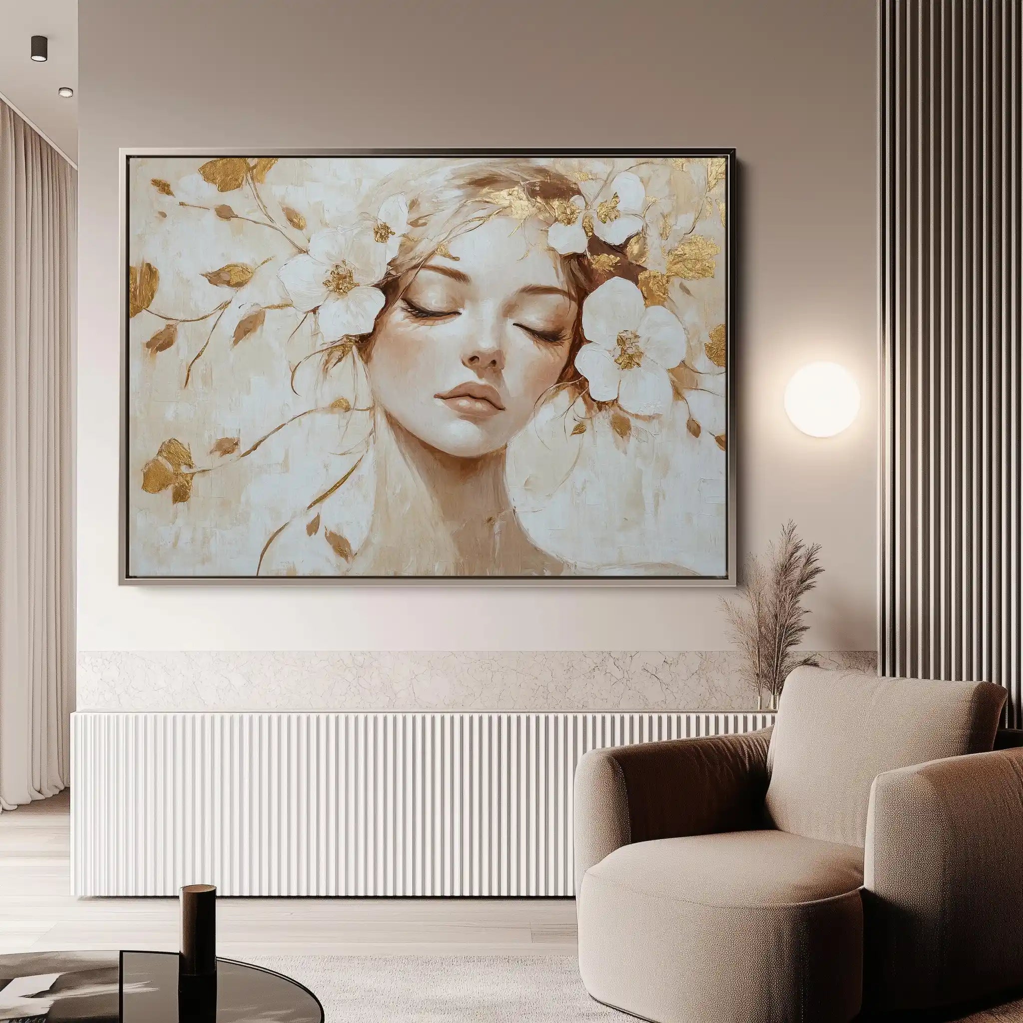 Portrait 152 Canvas Art 90 x 60 cm / Stretched on hidden frame