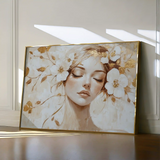 Portrait 152 Canvas Art 90 x 60 cm / Stretched on hidden frame