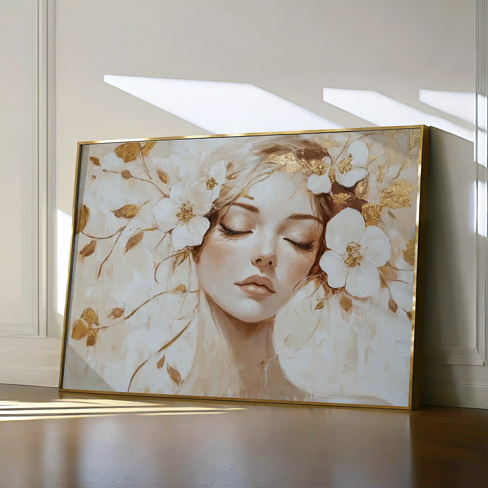 Portrait 152 Canvas Art 90 x 60 cm / Stretched on hidden frame