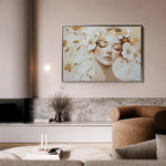 Portrait 152 Canvas Art 90 x 60 cm / Stretched on hidden frame