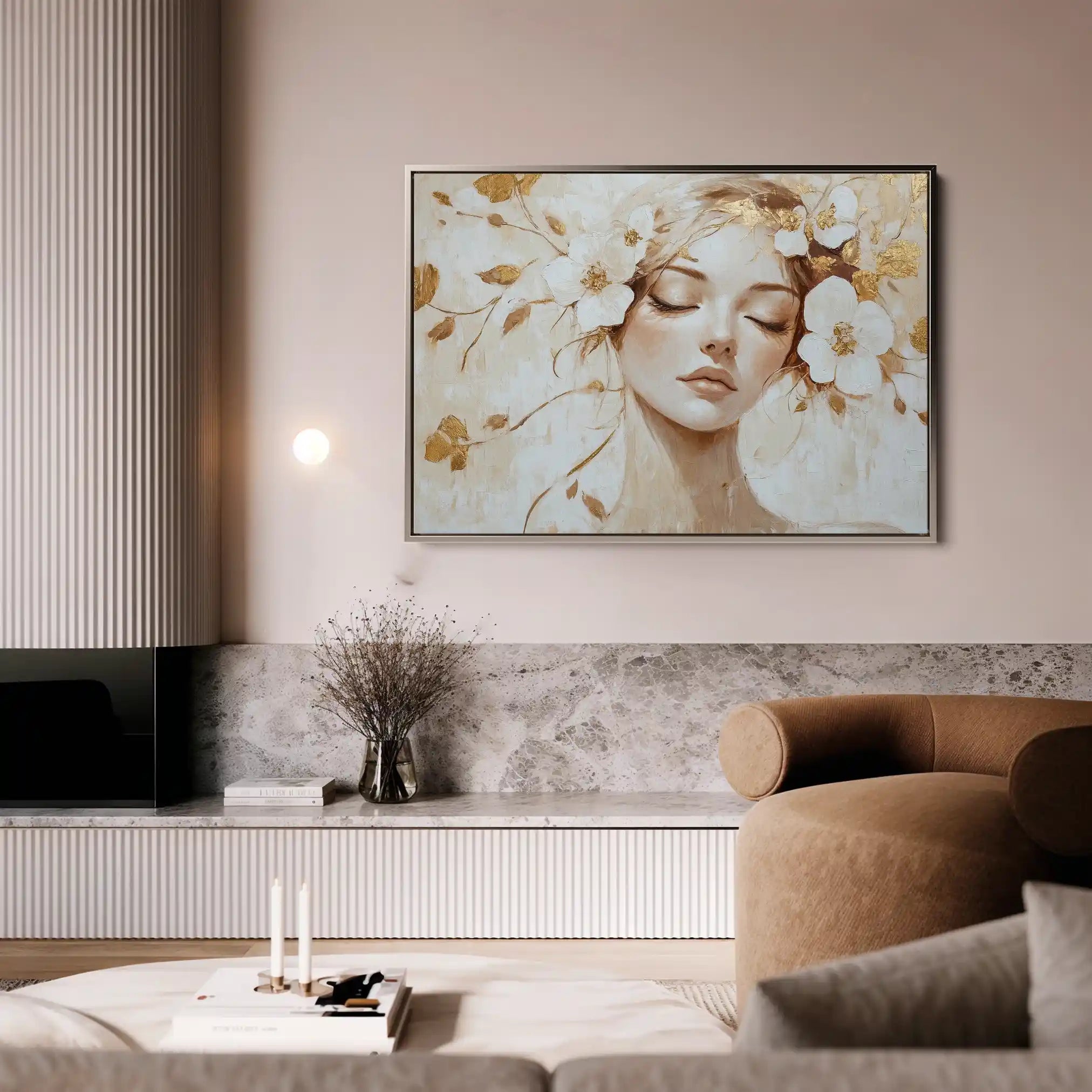 Portrait 152 Canvas Art 90 x 60 cm / Stretched on hidden frame