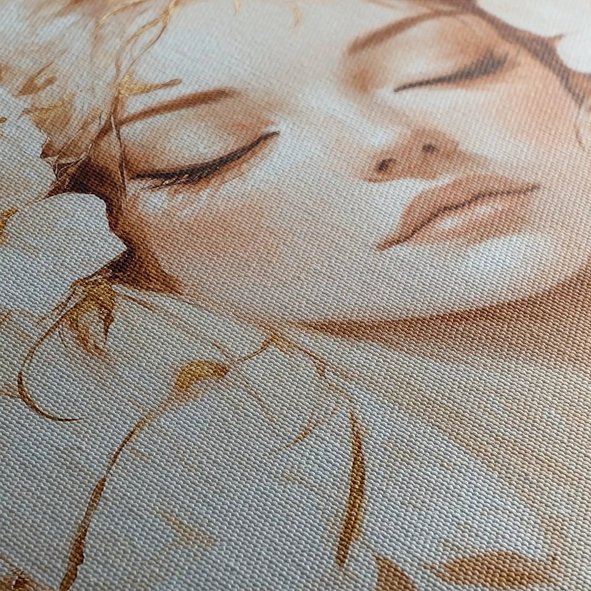 Portrait 152 Canvas Art 90 x 60 cm / Stretched on hidden frame