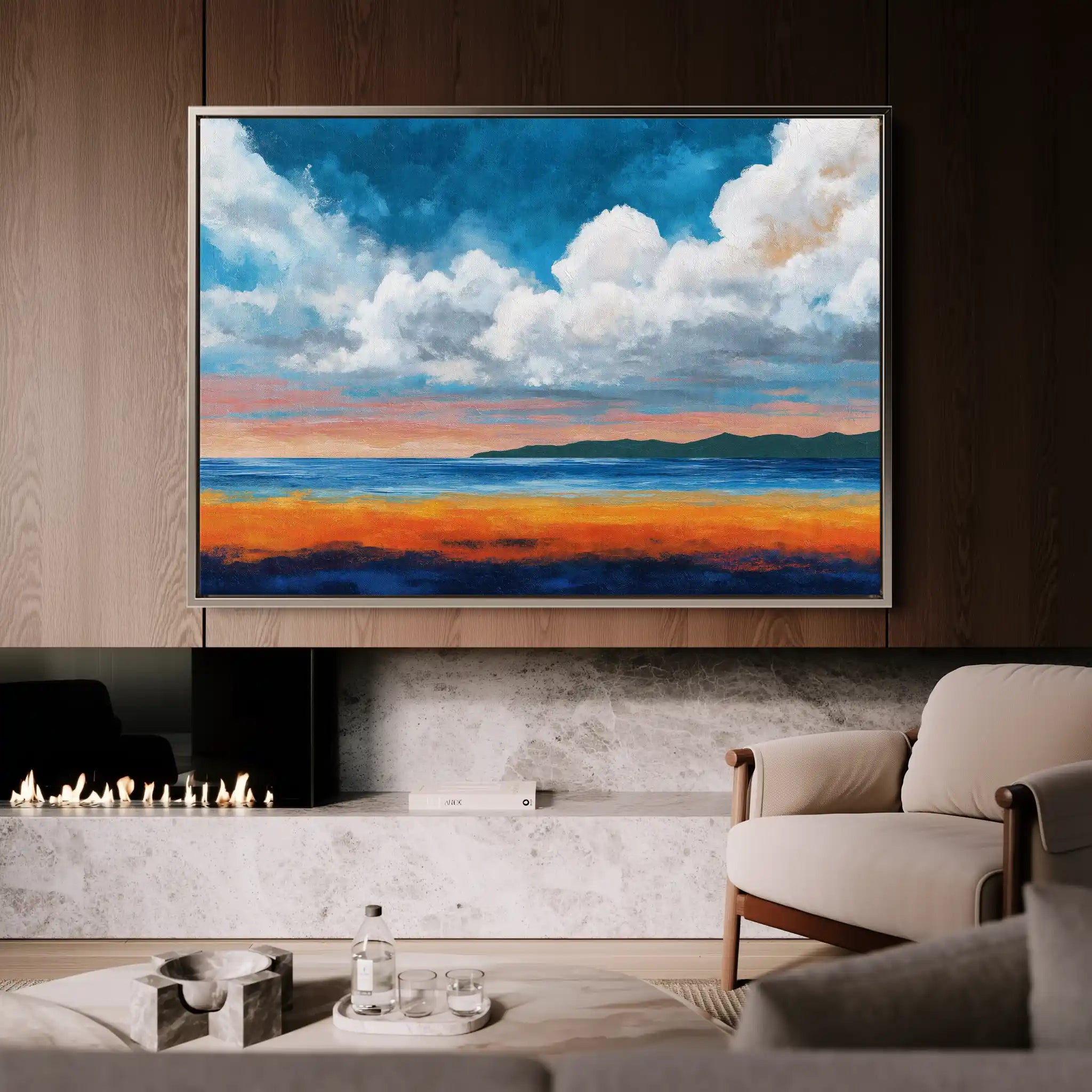 Abstract 1520 Canvas Art 60 x 40 cm / Stretched on hidden frame