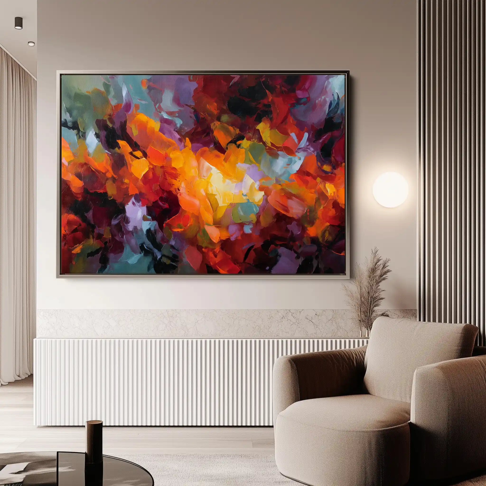 Abstract 1522 Canvas Art 60 x 40 cm / Stretched on hidden frame