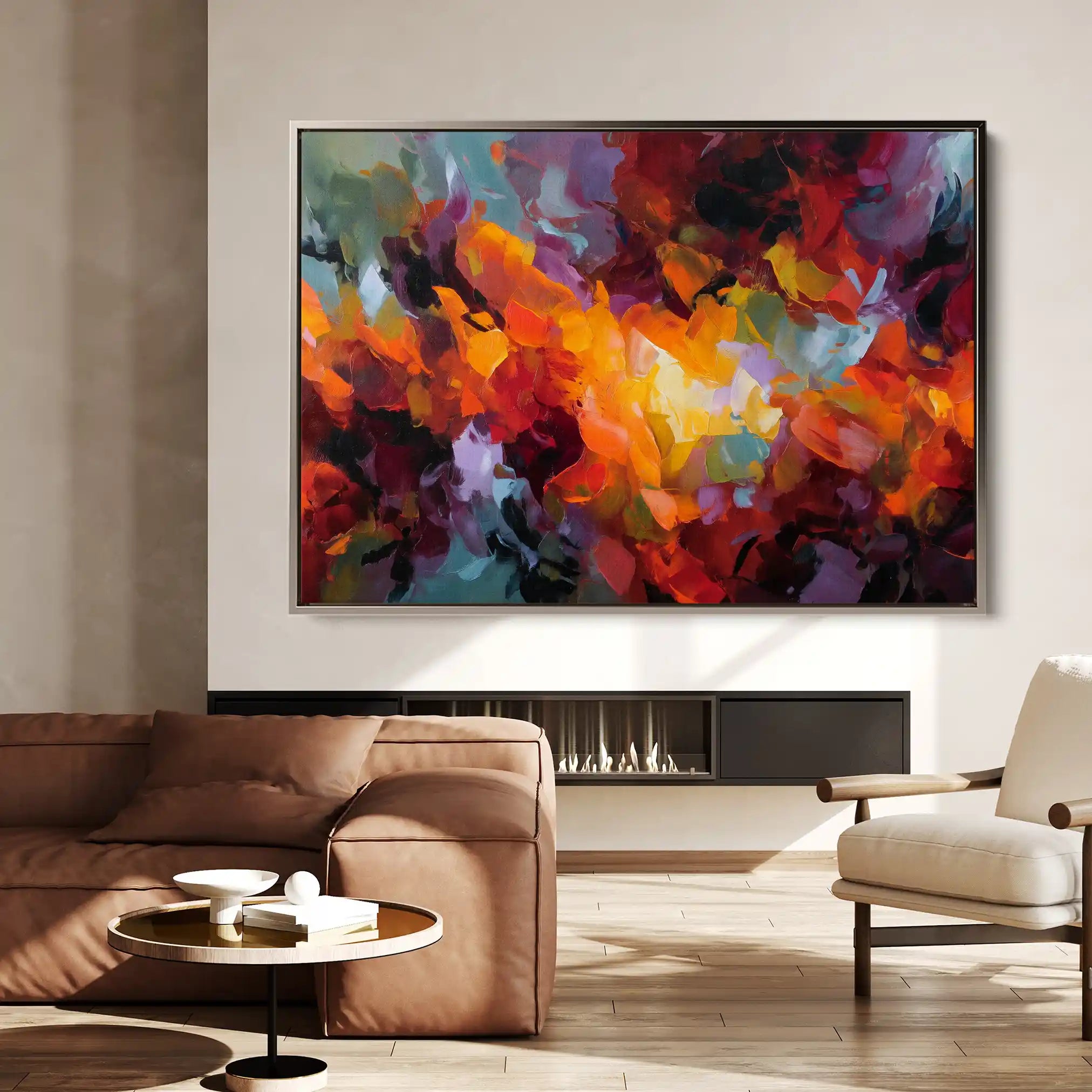 Abstract 1522 Canvas Art 60 x 40 cm / Stretched on hidden frame