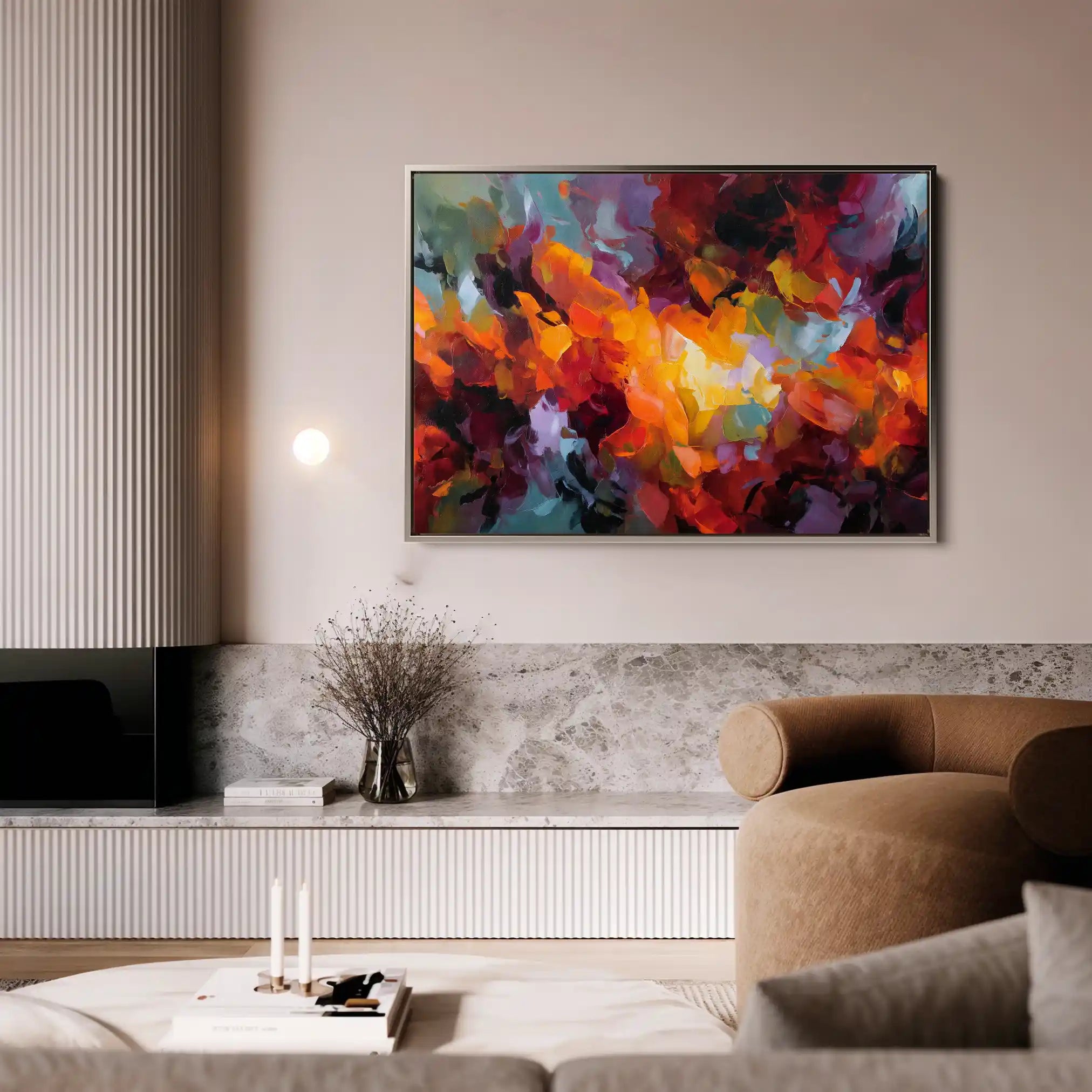 Abstract 1522 Canvas Art 60 x 40 cm / Stretched on hidden frame