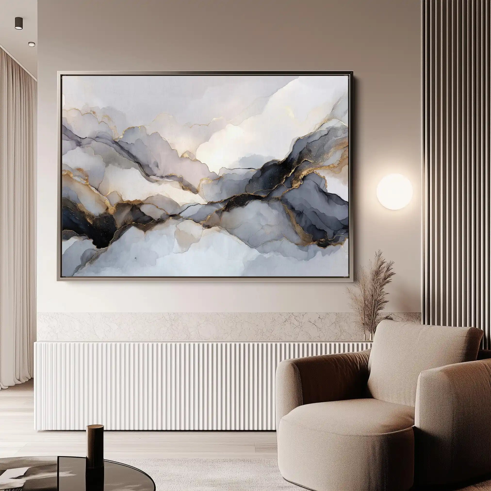 Abstract 1523 Canvas Art 60 x 40 cm / Stretched on hidden frame