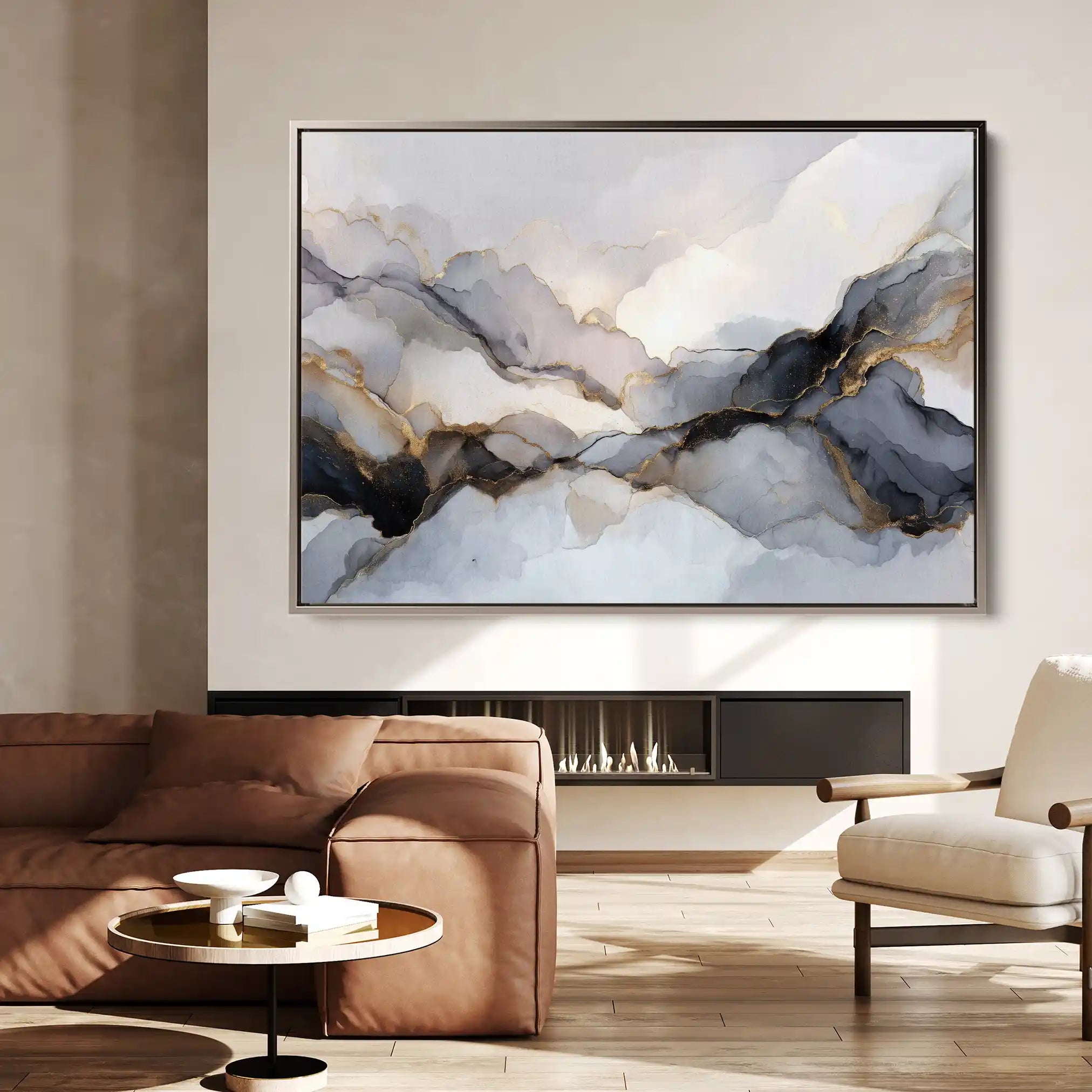 Abstract 1523 Canvas Art 60 x 40 cm / Stretched on hidden frame