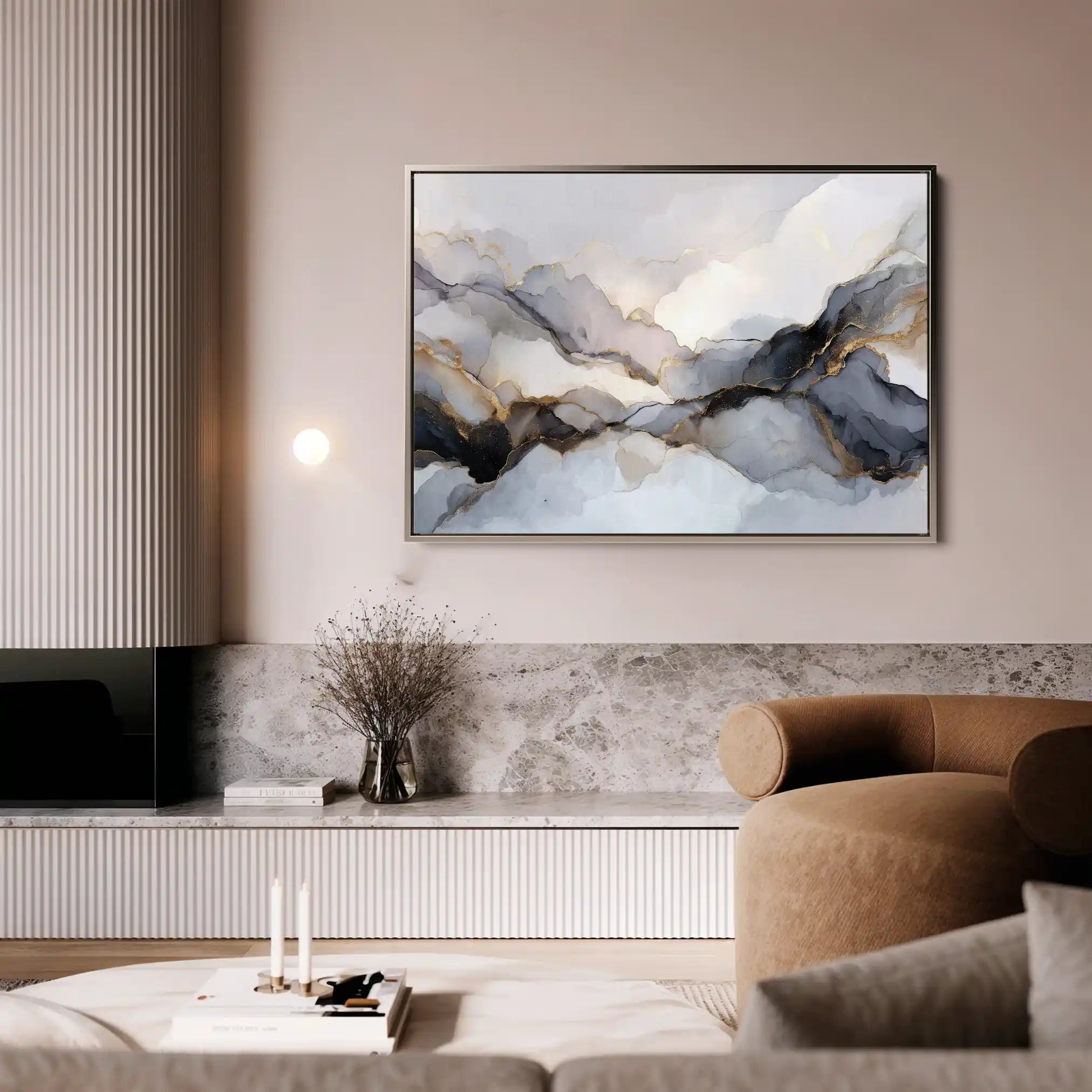 Abstract 1523 Canvas Art 60 x 40 cm / Stretched on hidden frame