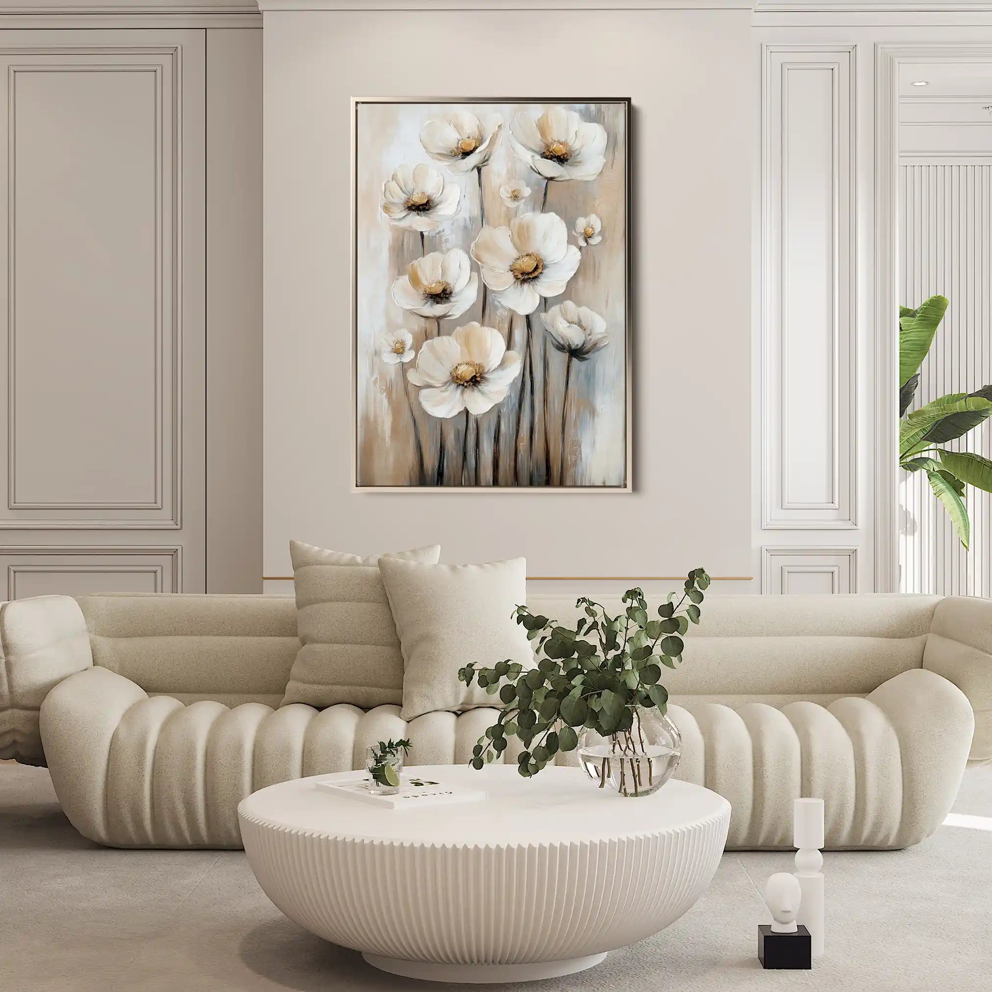 Floral Canvas Wall Art WAD1524-F 90 x 60 cm / Stretched on hidden frame
