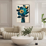 Floral Canvas Wall Art WAD1525-F 90 x 60 cm / Stretched on hidden frame