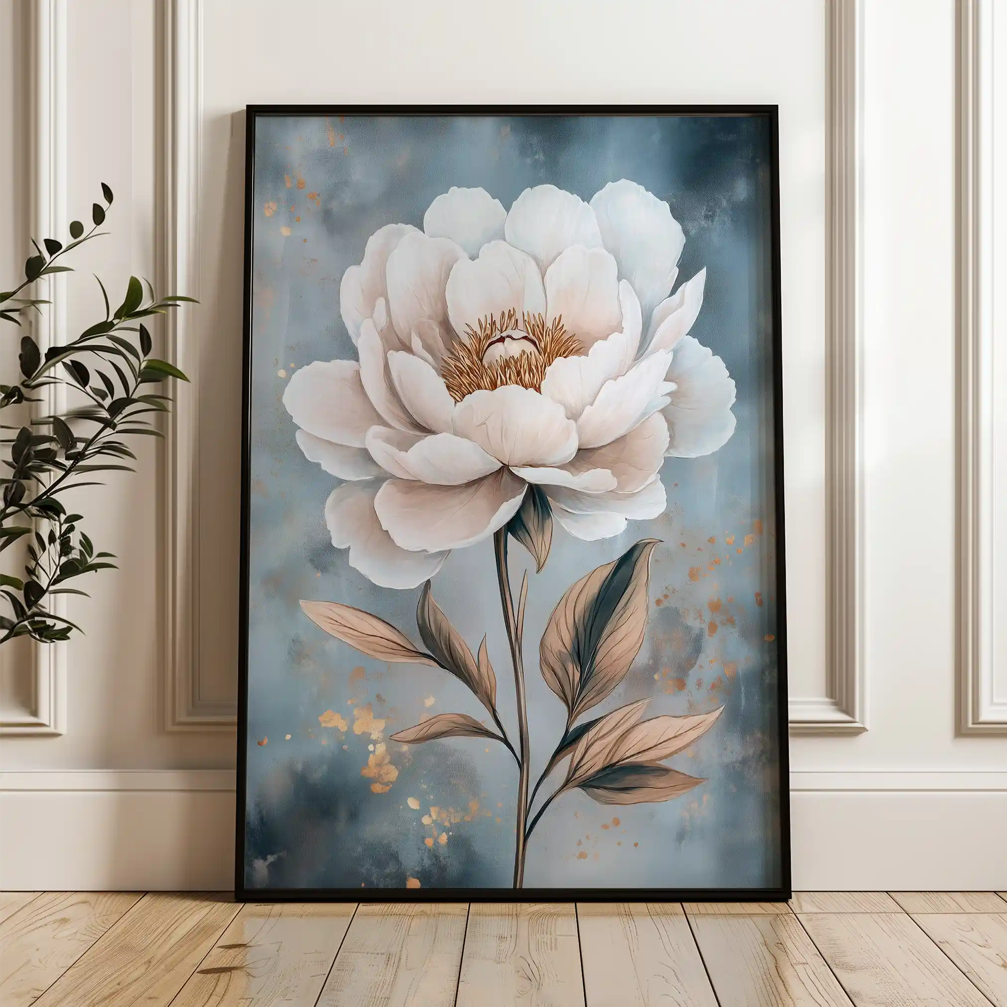 Floral Canvas Wall Art WAD1527-F 90 x 60 cm / Stretched on hidden frame