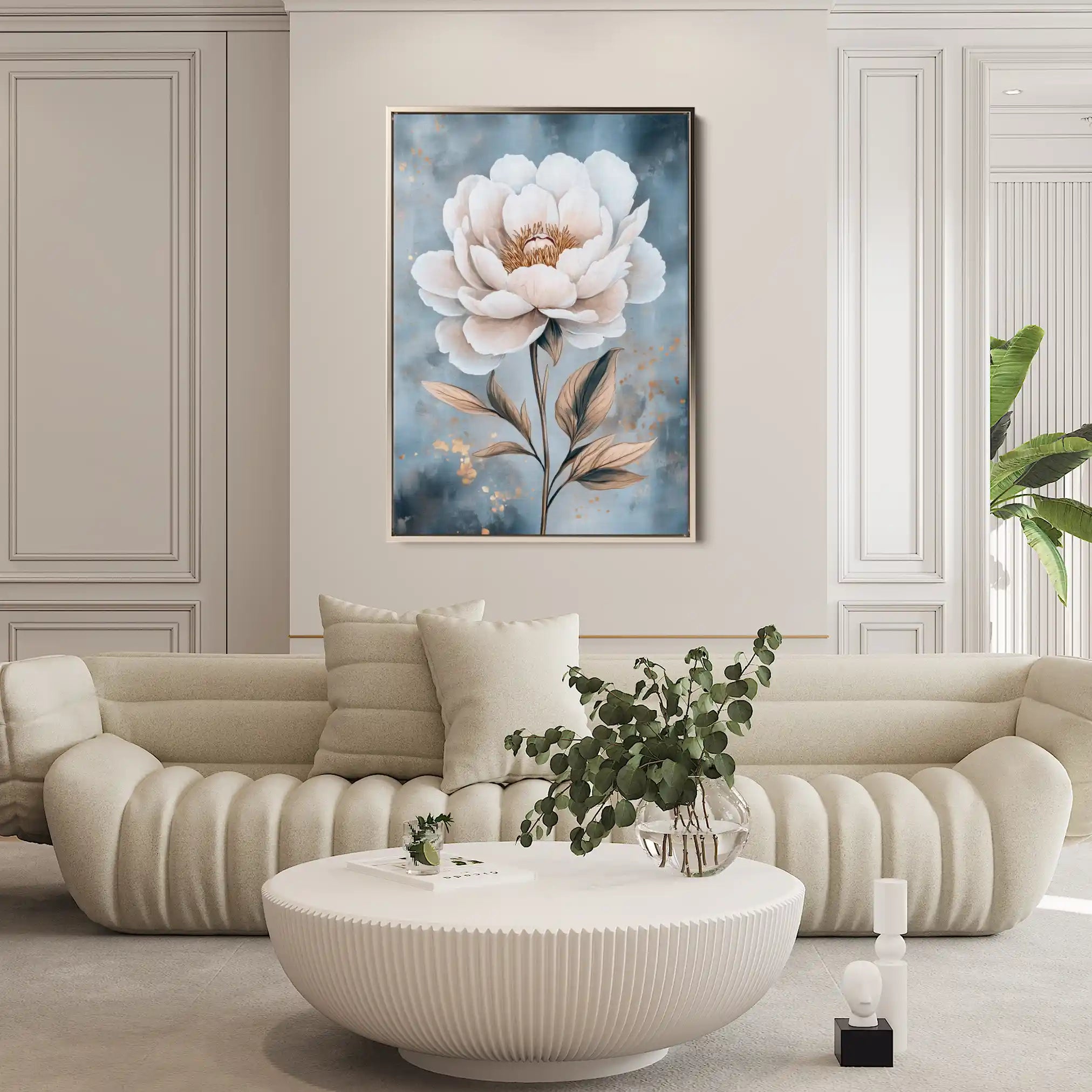 Floral Canvas Wall Art WAD1527-F 90 x 60 cm / Stretched on hidden frame