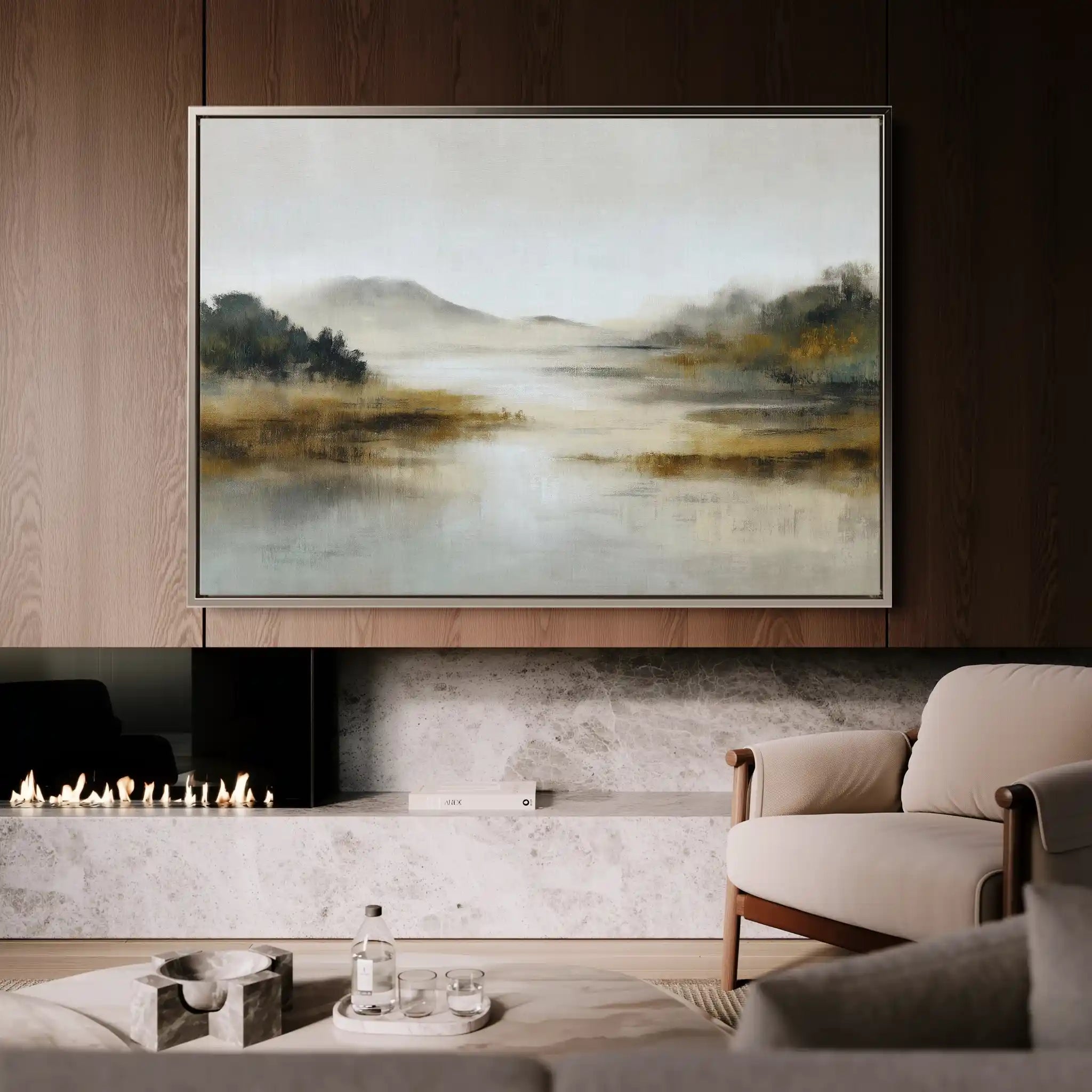 Abstract 1529 Canvas Art 60 x 40 cm / Stretched on hidden frame