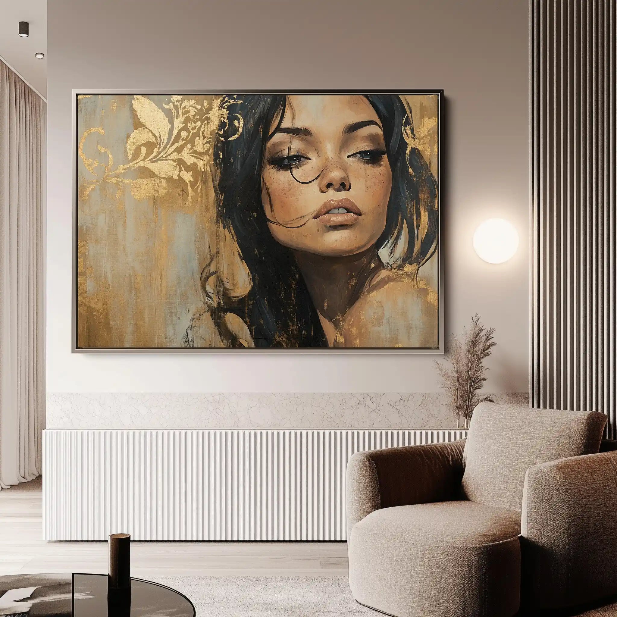 Portrait 153 Canvas Art 90 x 60 cm / Stretched on hidden frame