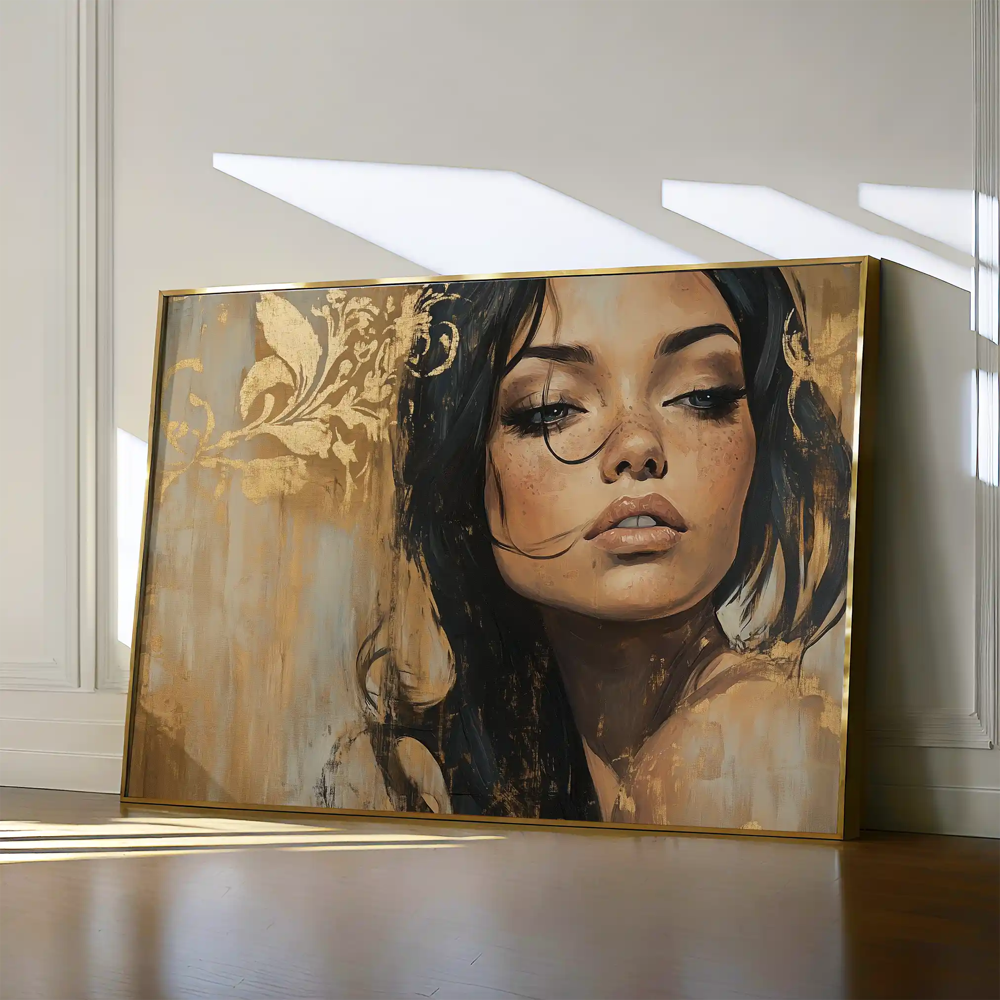 Portrait 153 Canvas Art 90 x 60 cm / Stretched on hidden frame