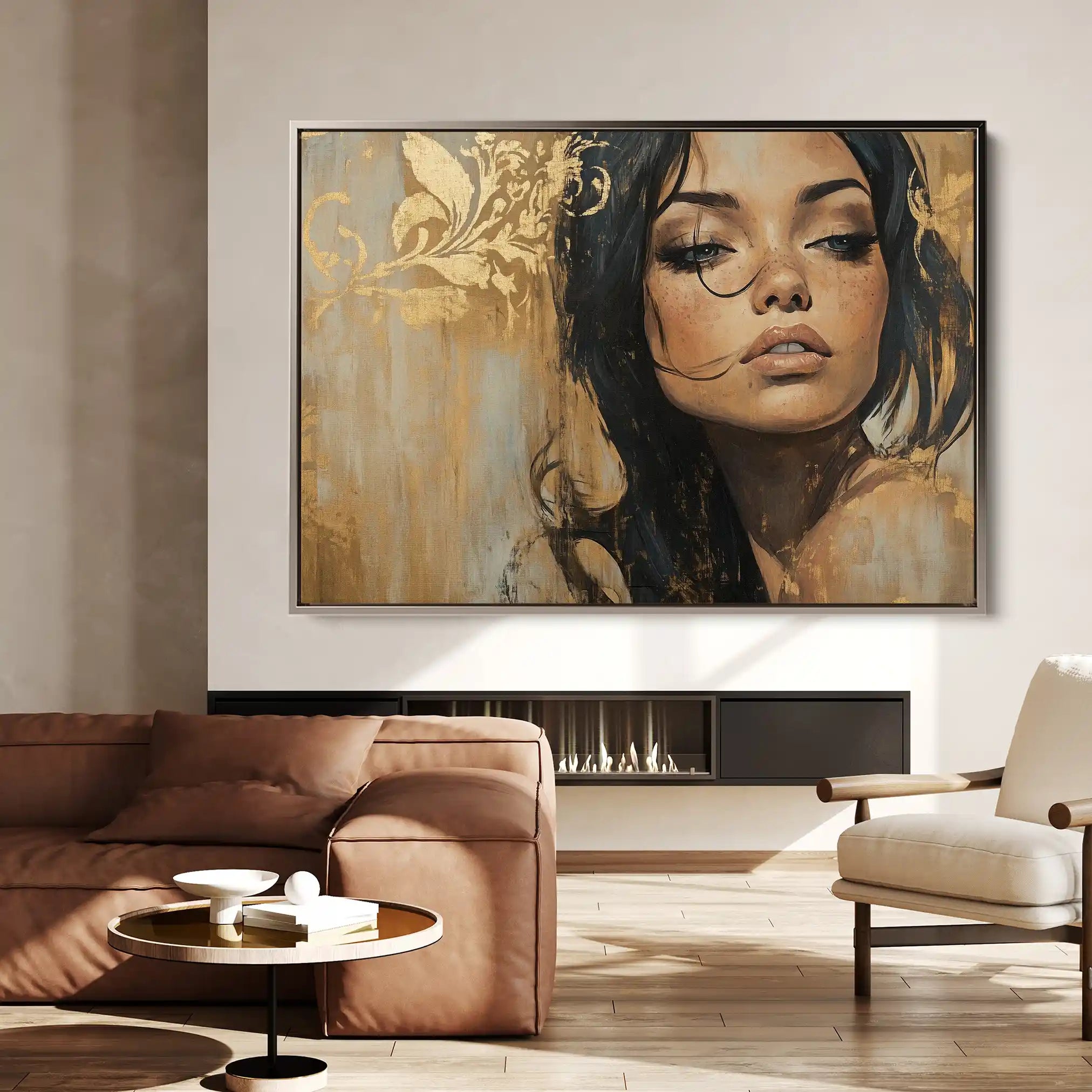 Portrait 153 Canvas Art 90 x 60 cm / Stretched on hidden frame