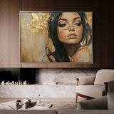 Portrait 153 Canvas Art 90 x 60 cm / Stretched on hidden frame
