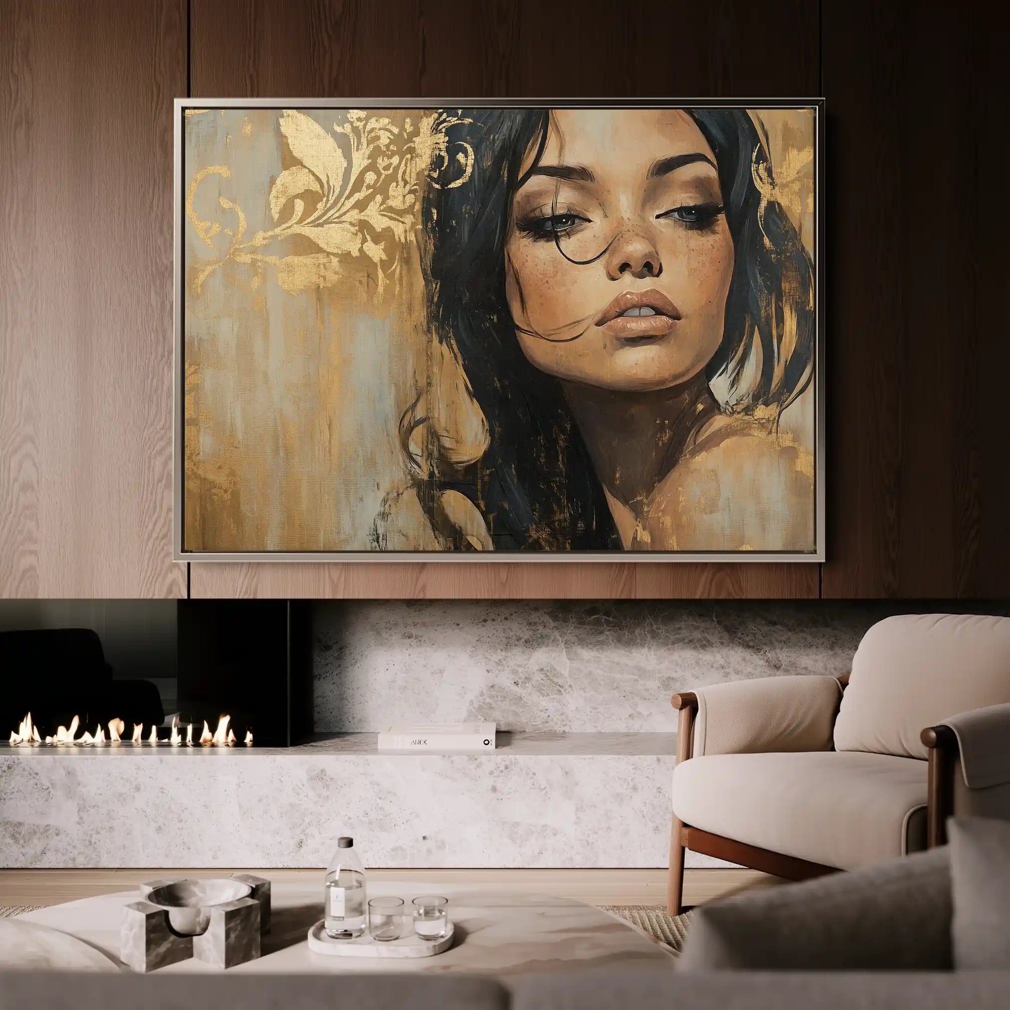 Portrait 153 Canvas Art 90 x 60 cm / Stretched on hidden frame
