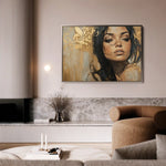 Portrait 153 Canvas Art 90 x 60 cm / Stretched on hidden frame