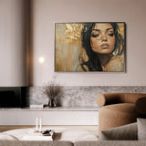 Portrait 153 Canvas Art 90 x 60 cm / Stretched on hidden frame