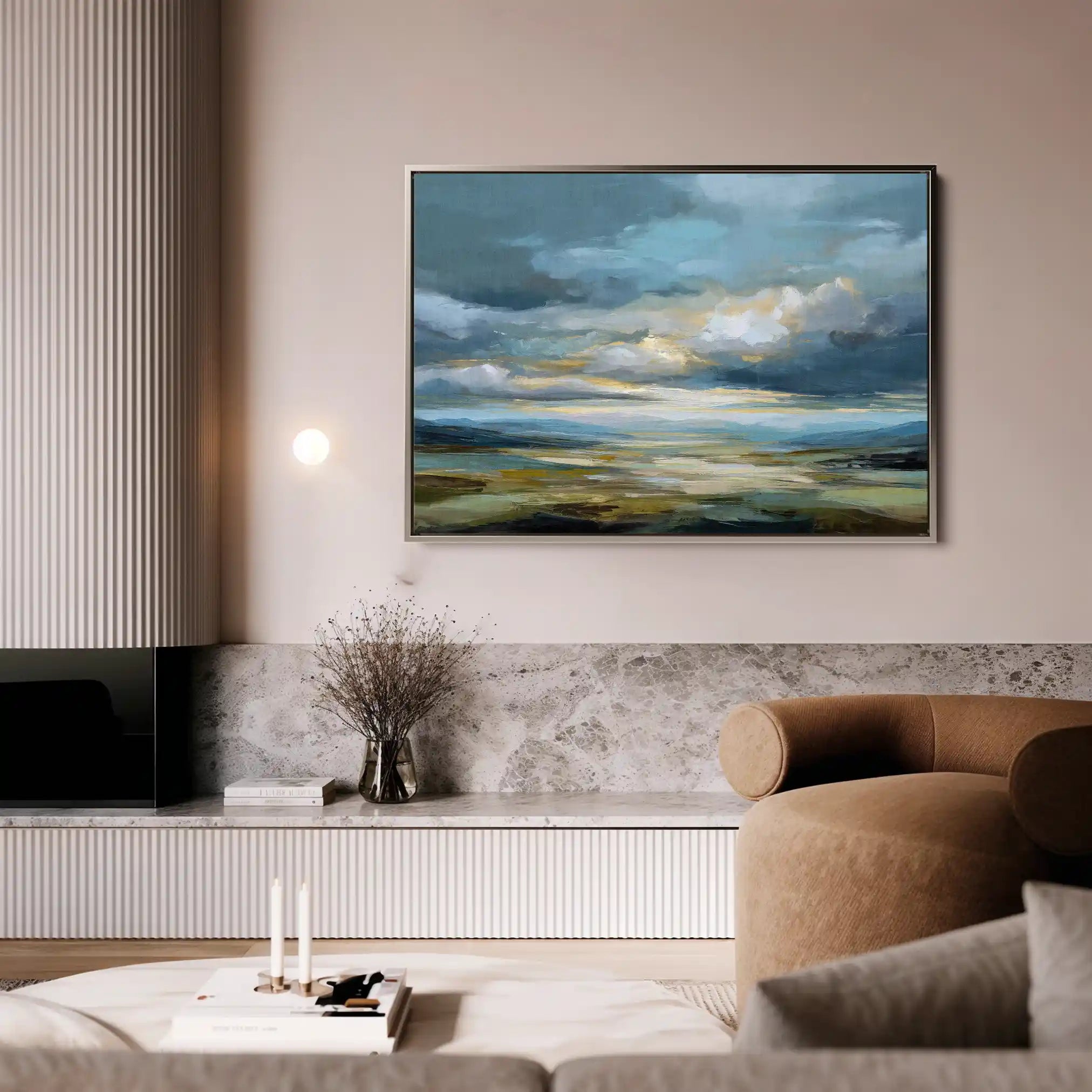 Abstract 1534 Canvas Art 60 x 40 cm / Stretched on hidden frame