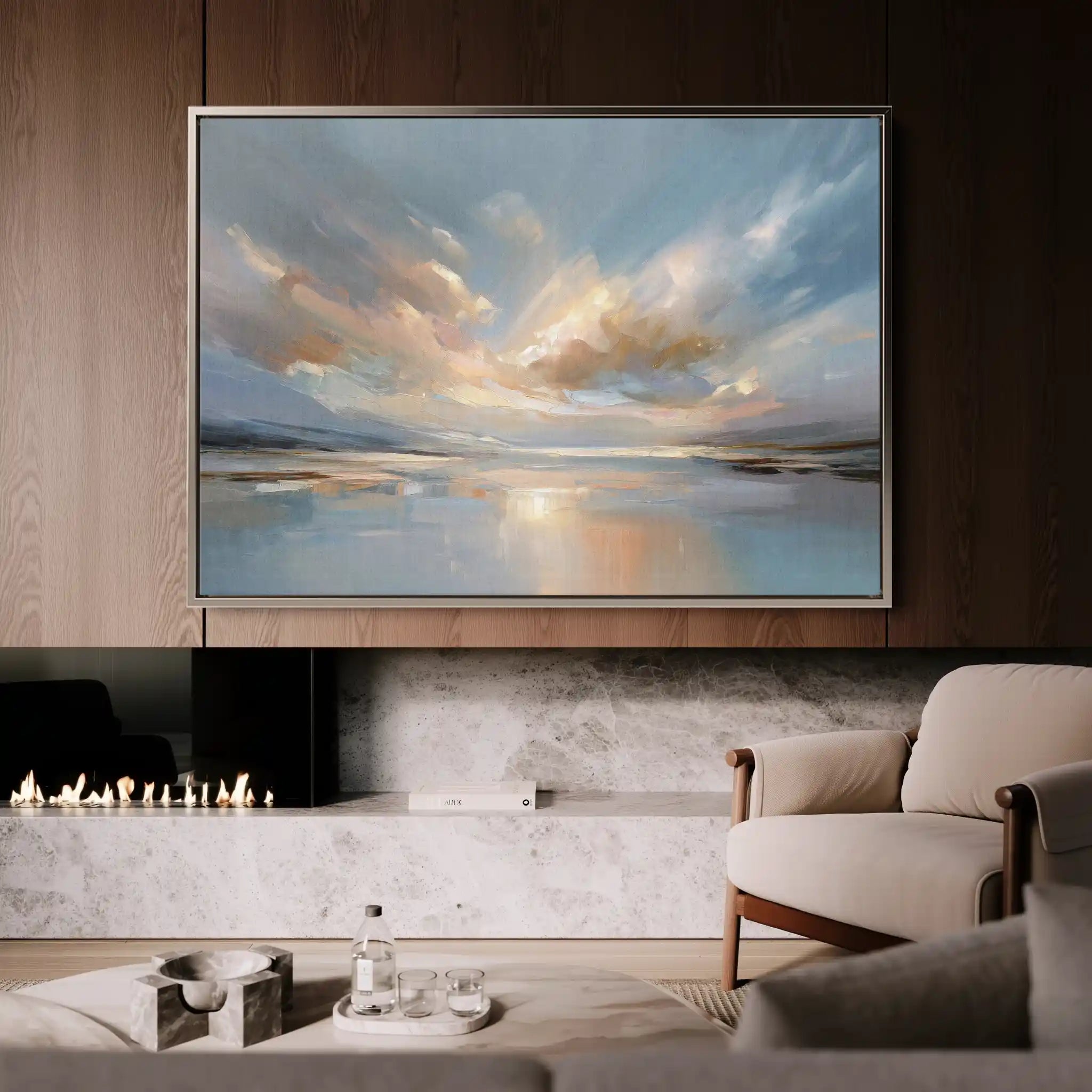 Abstract 1535 Canvas Art 60 x 40 cm / Stretched on hidden frame