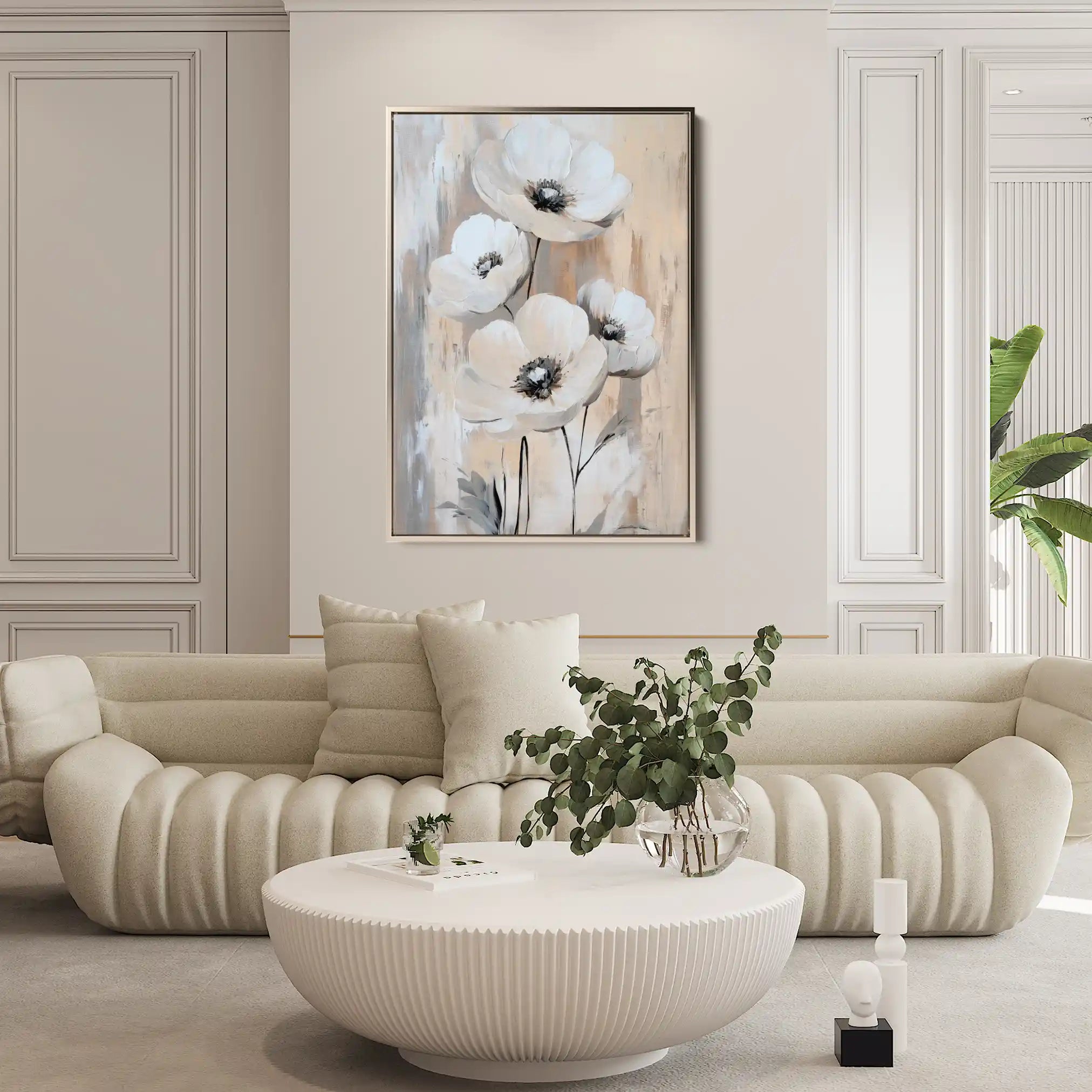 Floral Canvas Wall Art WAD1536-F 90 x 60 cm / Stretched on hidden frame