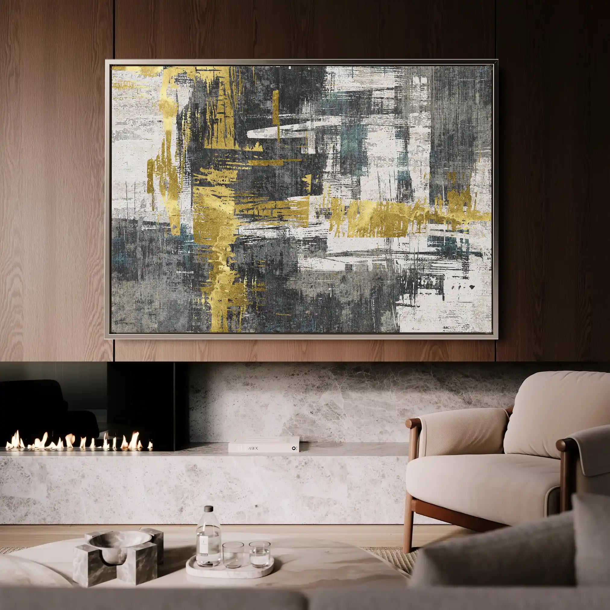 Abstract 154 Canvas Art 60 x 40 cm / Stretched on hidden frame
