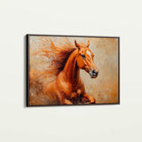 Horses 154 Canvas Art 90 x 60 cm / Stretched on hidden frame