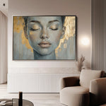 Portrait 154 Canvas Art 90 x 60 cm / Stretched on hidden frame