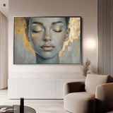 Portrait 154 Canvas Art 90 x 60 cm / Stretched on hidden frame