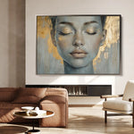 Portrait 154 Canvas Art 90 x 60 cm / Stretched on hidden frame
