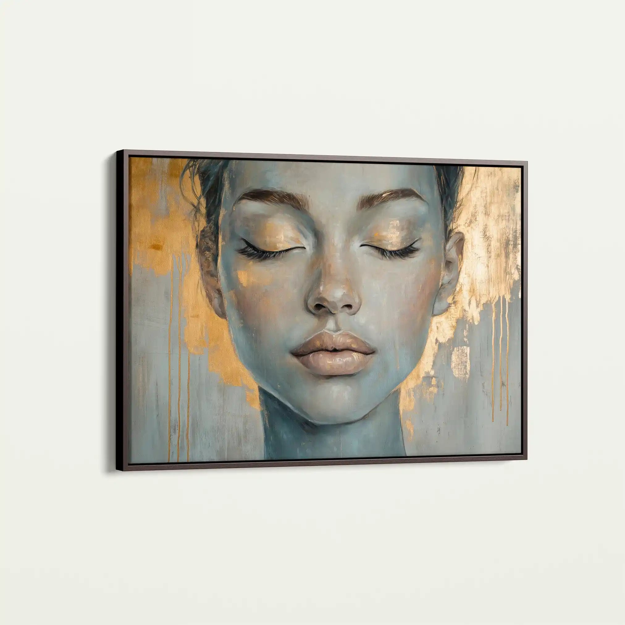 Portrait 154 Canvas Art 90 x 60 cm / Stretched on hidden frame