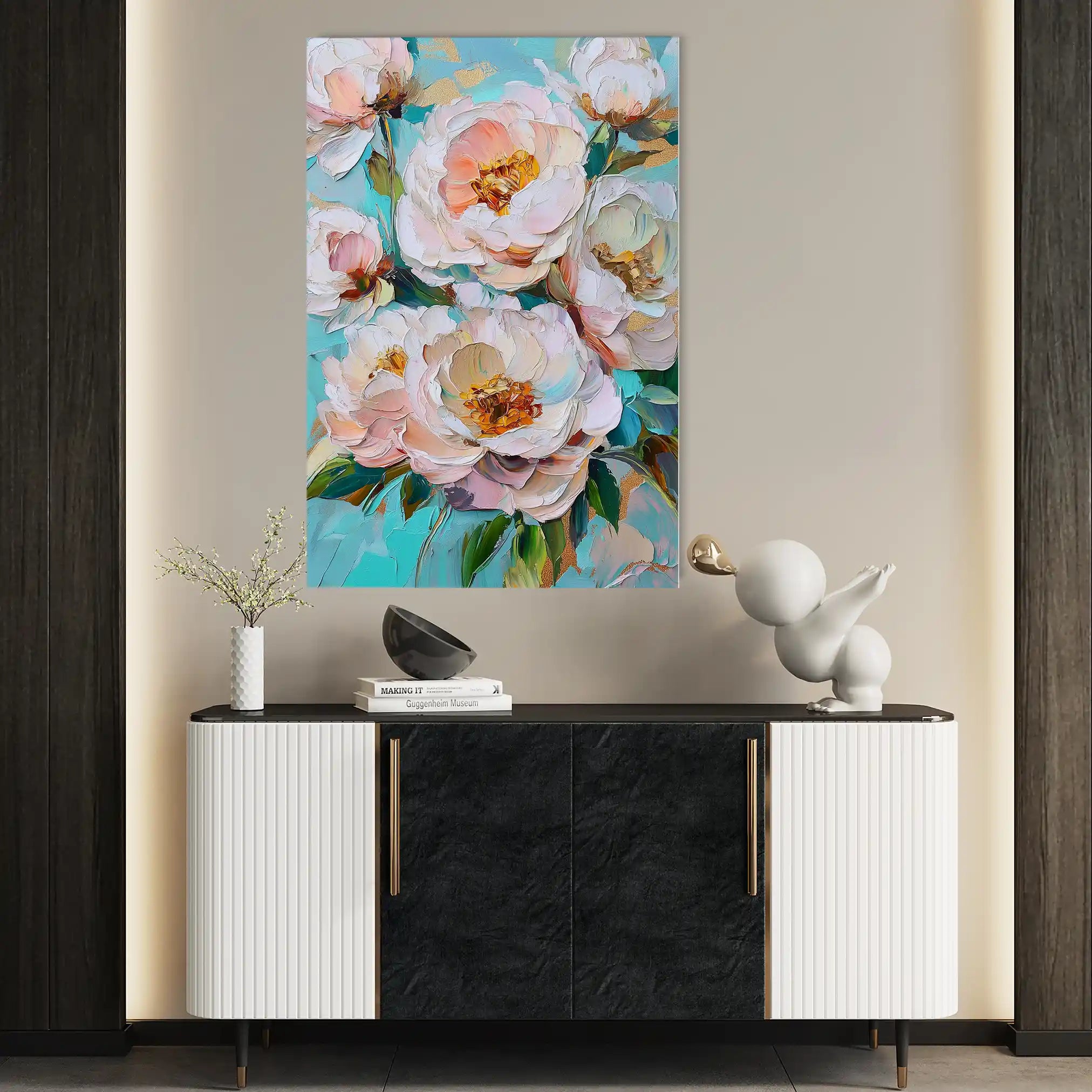 Floral Canvas Wall Art WAD1546-F 90 x 60 cm / Stretched on hidden frame