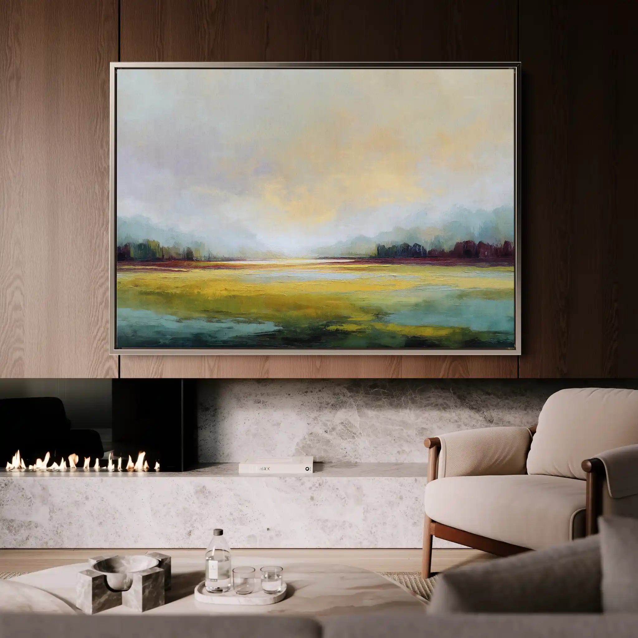 Abstract 1547 Canvas Art 60 x 40 cm / Stretched on hidden frame