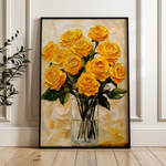 Floral Canvas Wall Art WAD1549-F 90 x 60 cm / Stretched on hidden frame