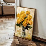 Floral Canvas Wall Art WAD1549-F 90 x 60 cm / Stretched on hidden frame